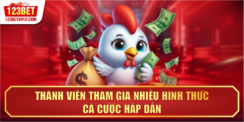 Thành viên tham gia nhiều hình thức cá cược hấp dẫn